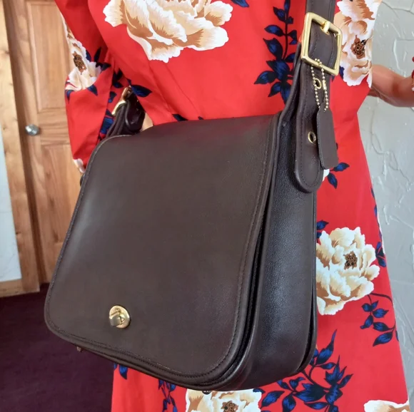 Coach Stewardess Bag #9525, 1996, Mahogany Brown - Picture 2 of 16